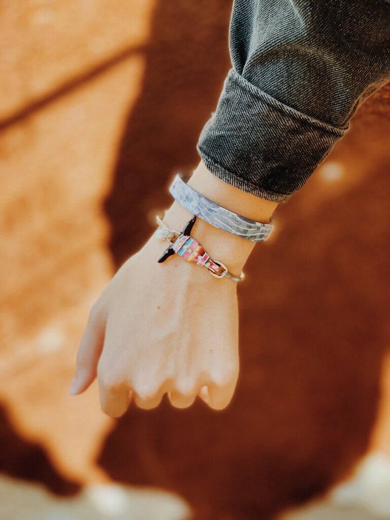 Grey Marble Cuff