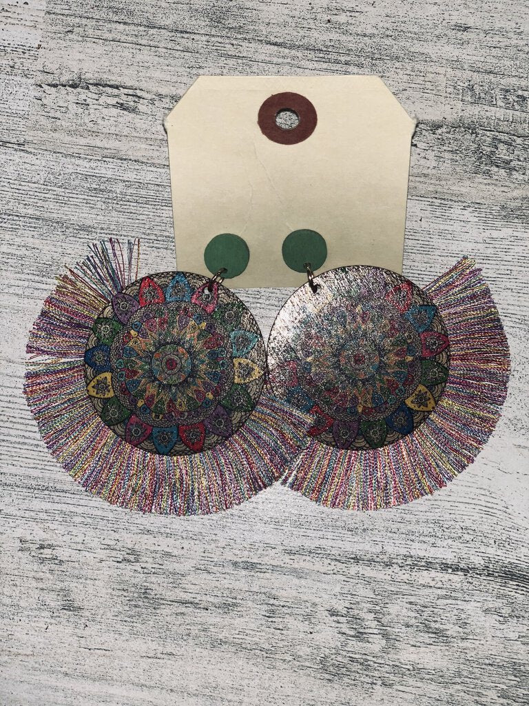 Multicolored Tassled Earring