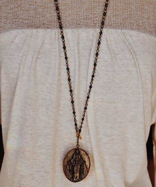 Saint Mary Pendant Necklace