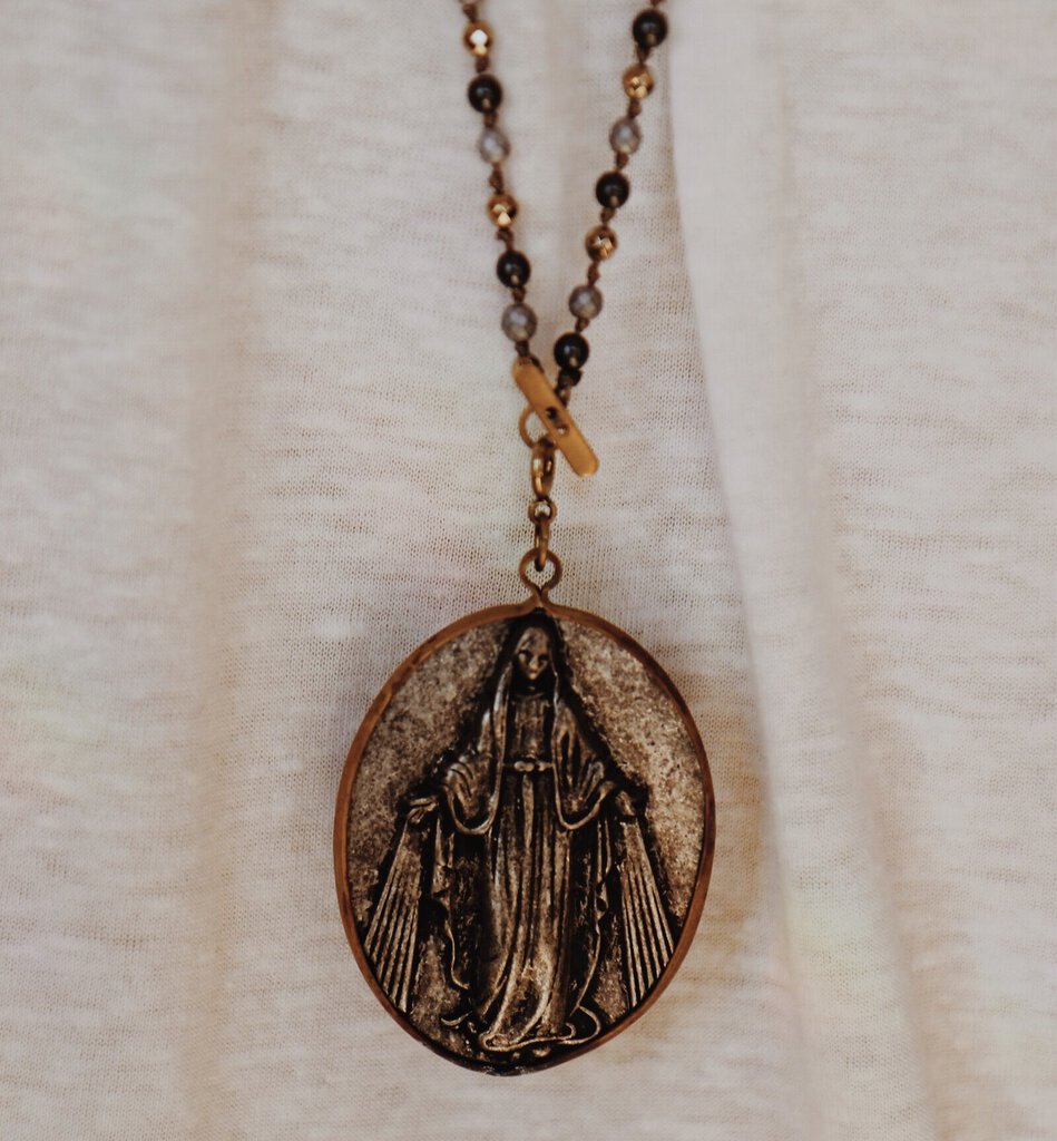 Saint Mary Pendant Necklace