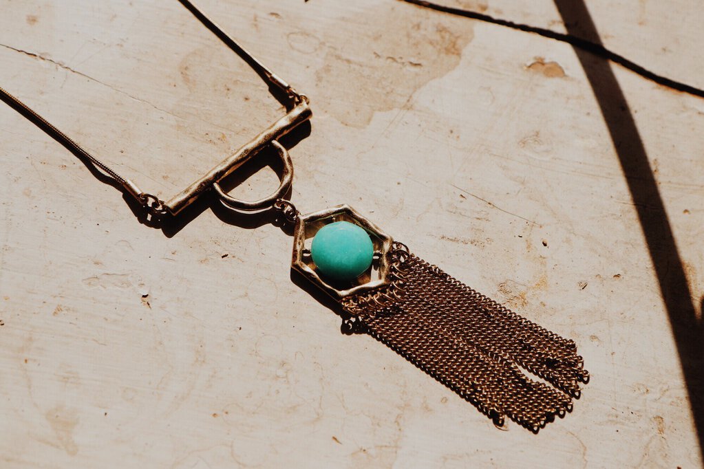 Gold Turquoise Necklace