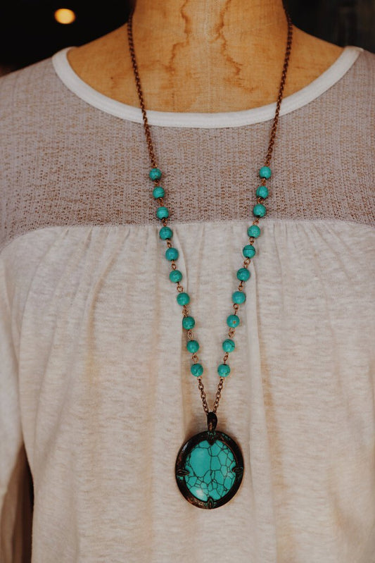 Turquoise Stone Necklace