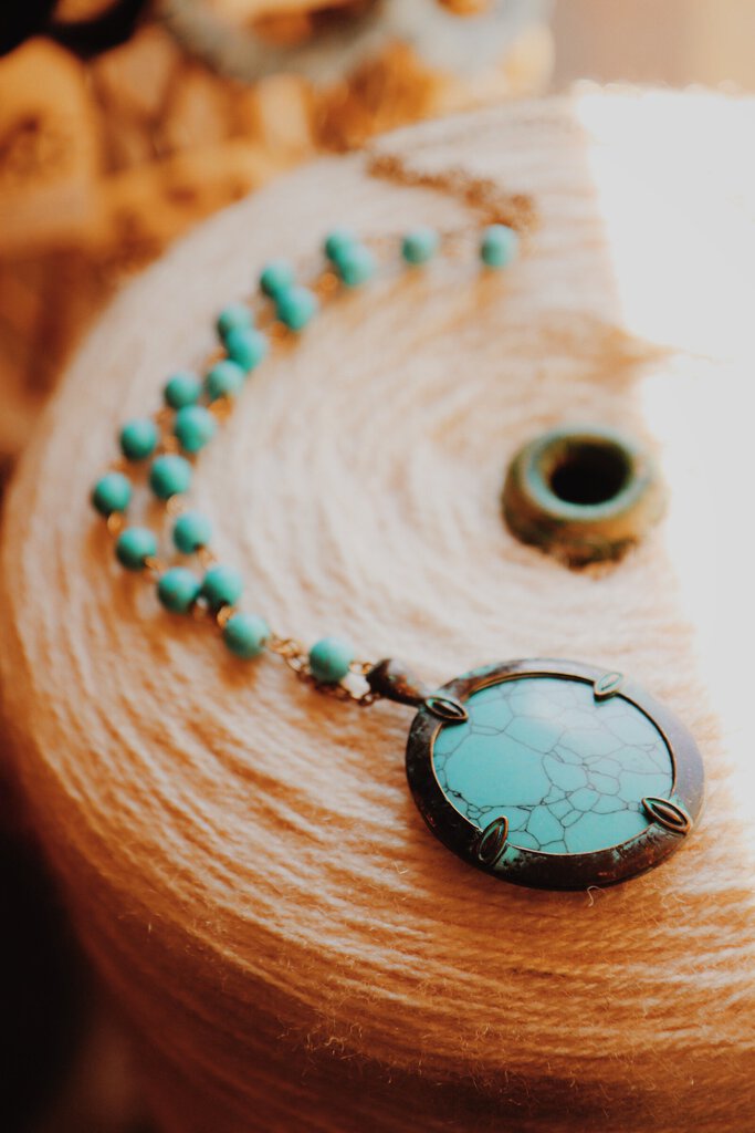 Turquoise Stone Necklace