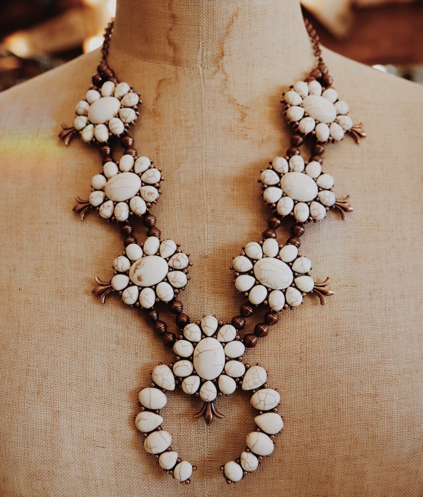 Cream Copper Necklace