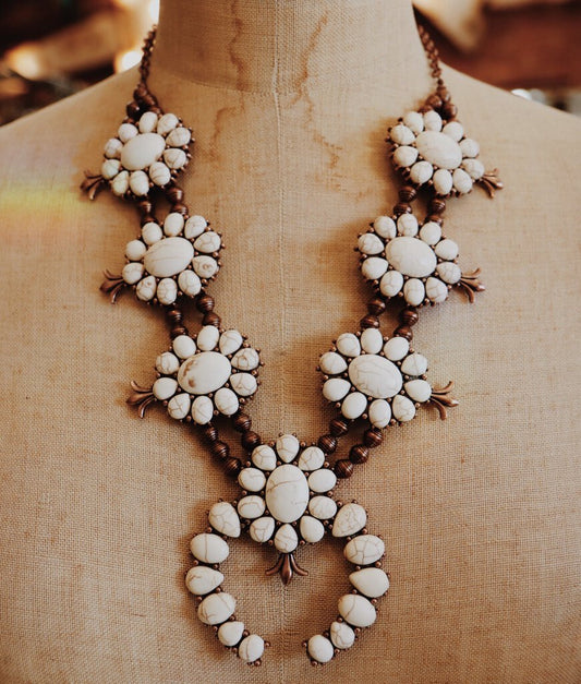 Cream Copper Necklace