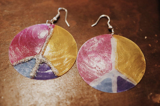 Peace Shell Earrings