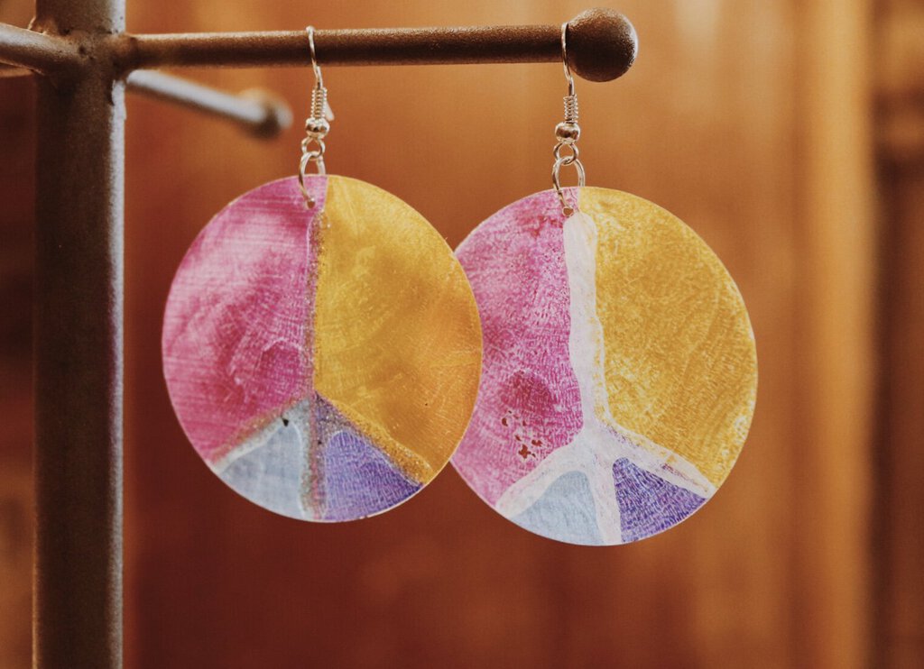 Peace Shell Earrings