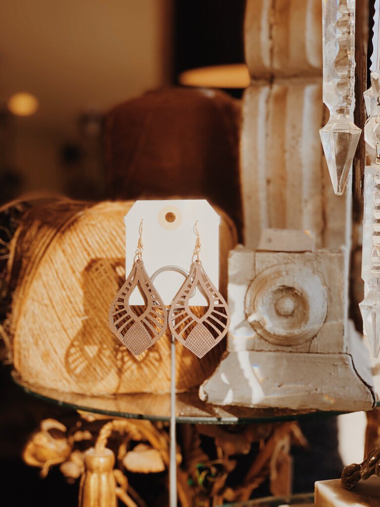 Dark Wooden Earrings