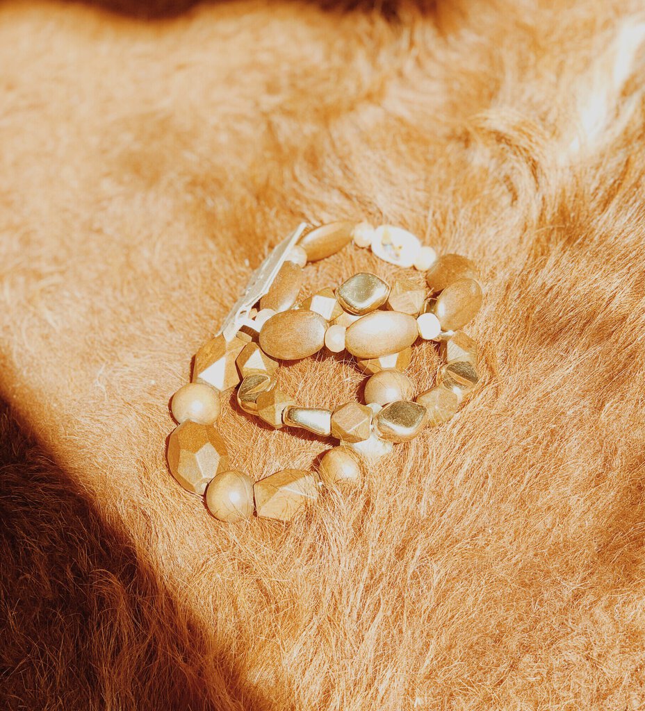 Wood Bead Bracelet Stack