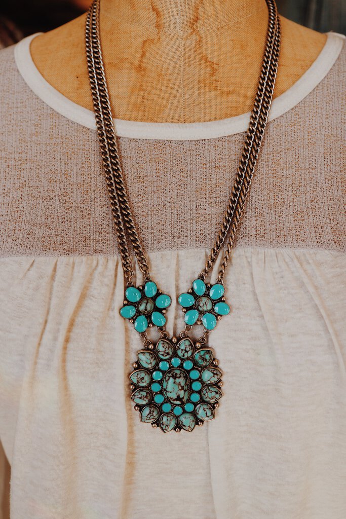 Turquoise/Silver Necklace