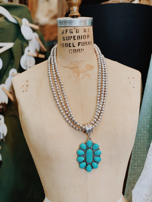 Silver & Turquoise Necklace