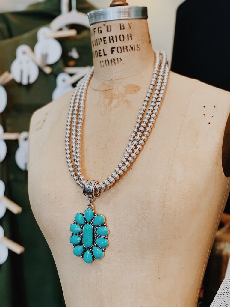 Silver & Turquoise Necklace