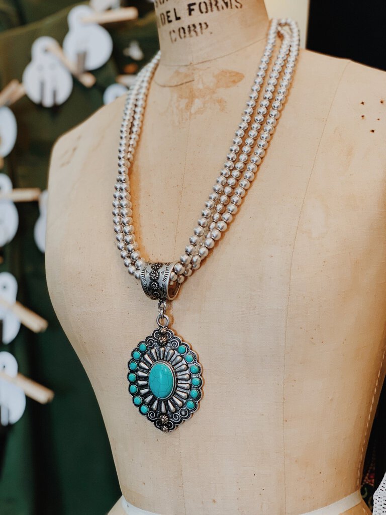 Silver & Turquoise Necklace