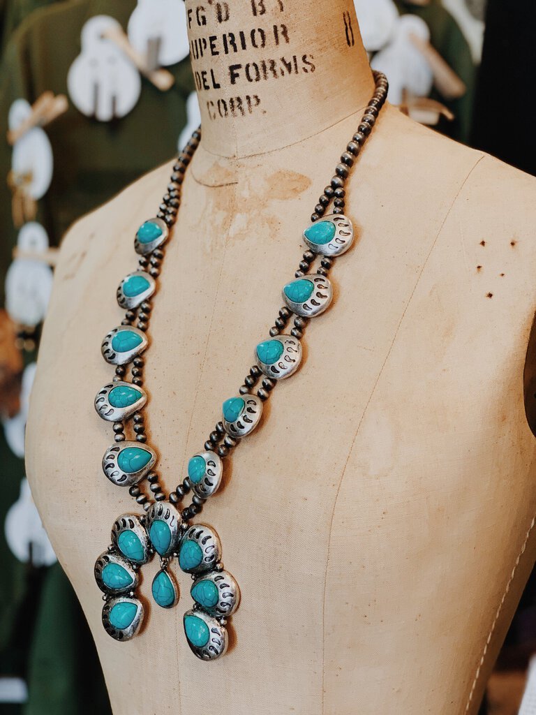 Boho Turquoise Necklace