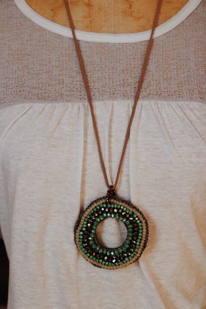 Beaded Pendant Necklace