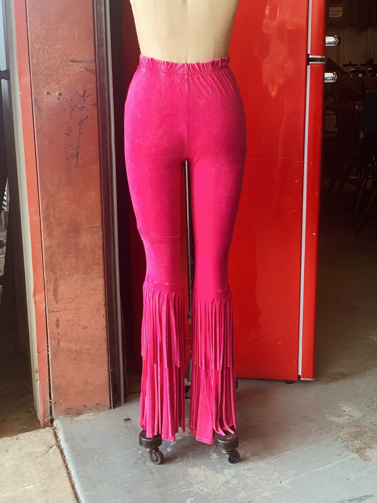 Pink Fringe Pants