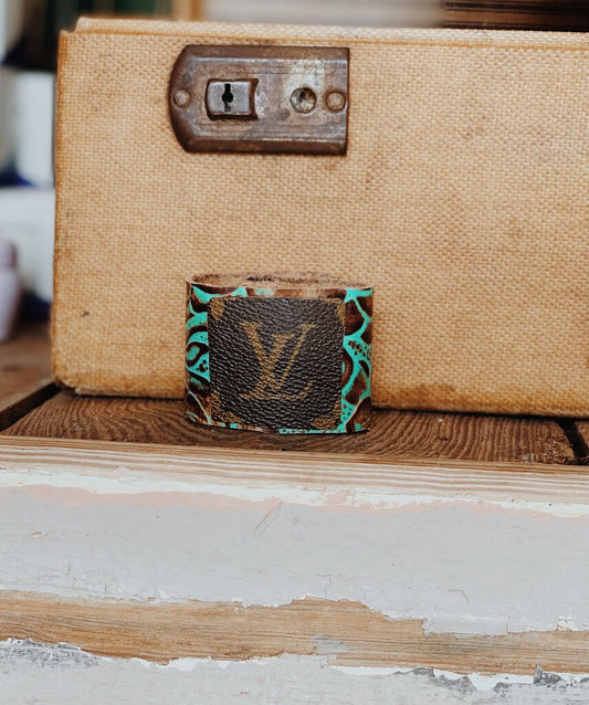 Upcycled LV Cuff