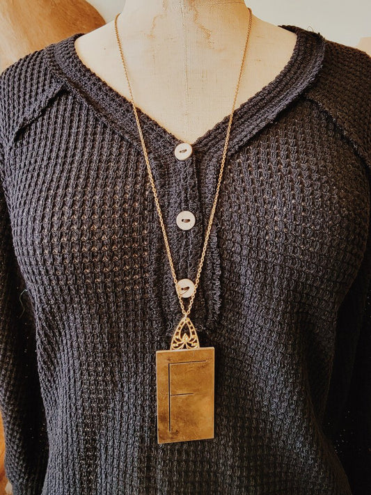 Handmade F Necklace