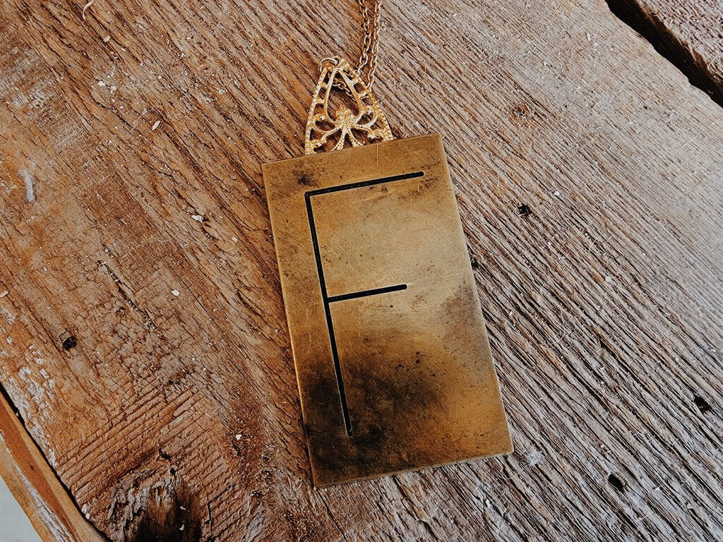 Handmade F Necklace