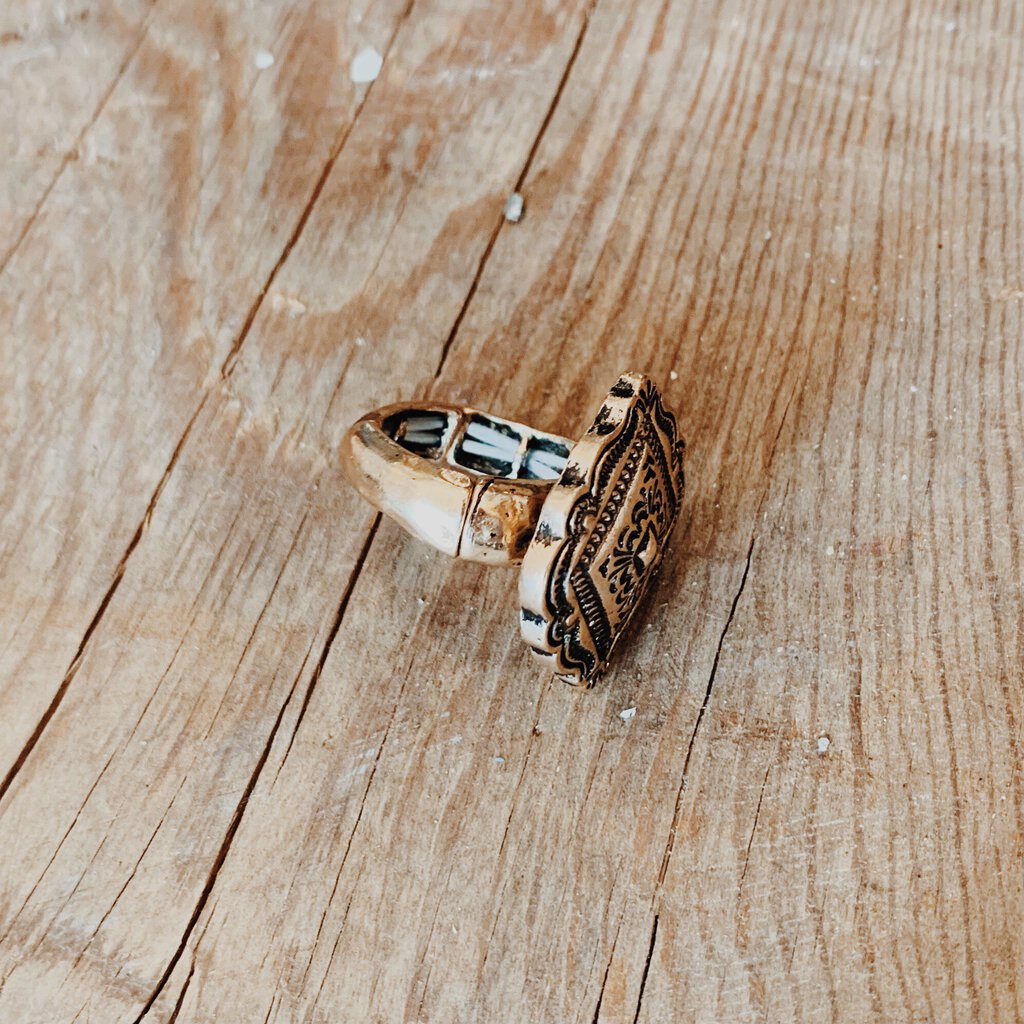 Brass Diamond Ring