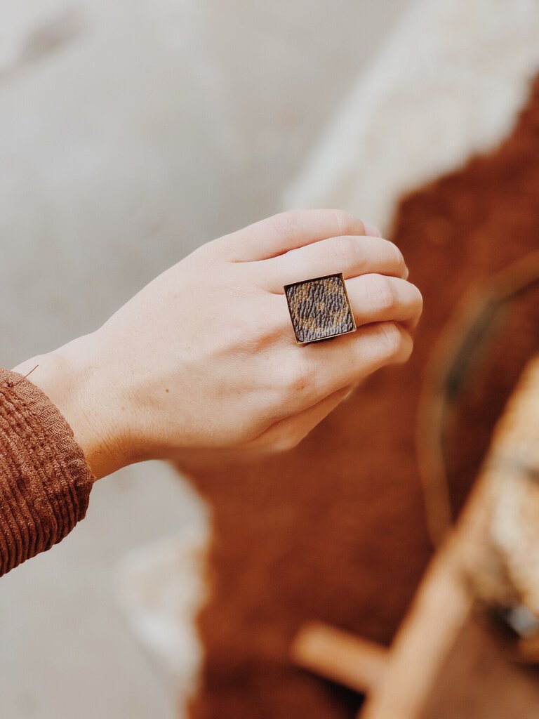 Upcycled LV Ring