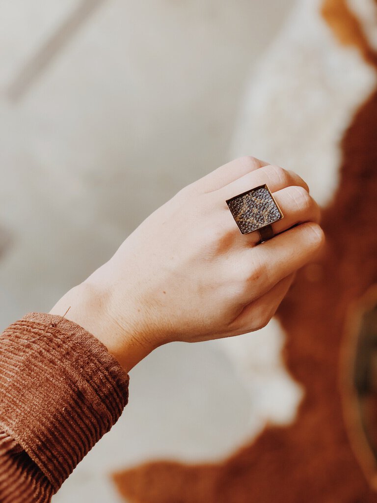 Upcycled LV Ring