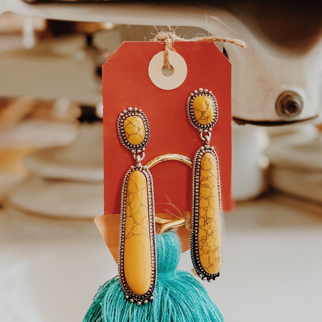 Mustard Boho Earrings