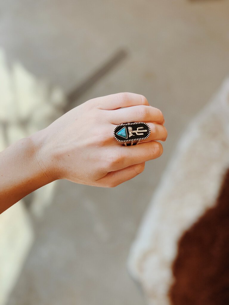 Black Cactus Ring