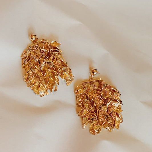 Gold Leaf Earrings