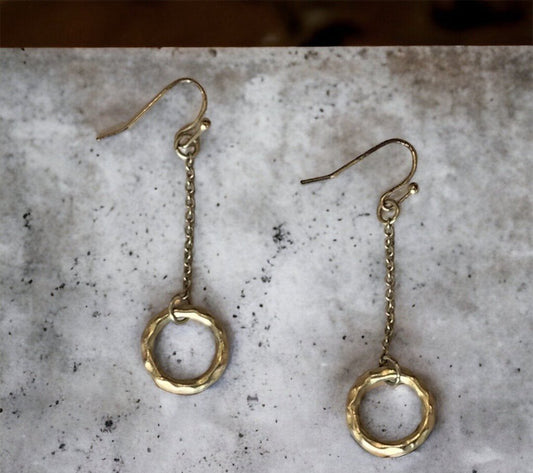 Gold Circle Earrings