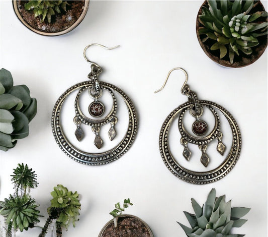 Boho Silver Earrings