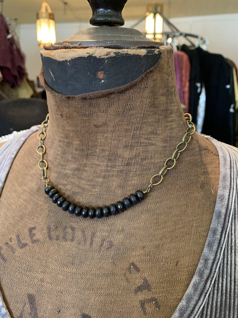 Black Bead Choker