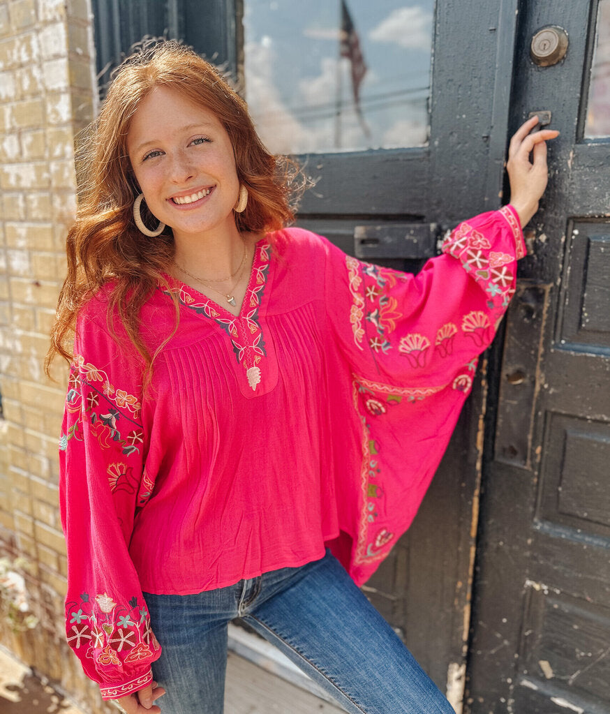 Floral Embroidered Top