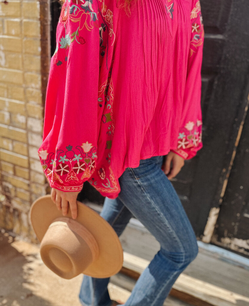 Floral Embroidered Top