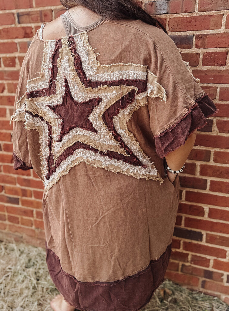 Star Patch Kimono