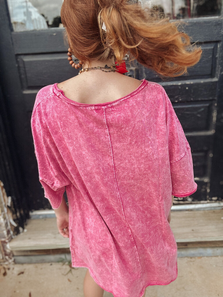 PLUS Pink Pocket Tee