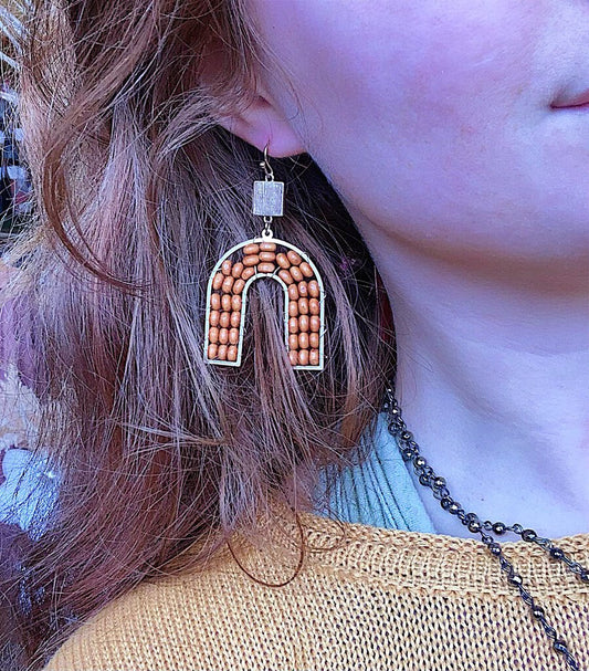 Brown Boho Earrings