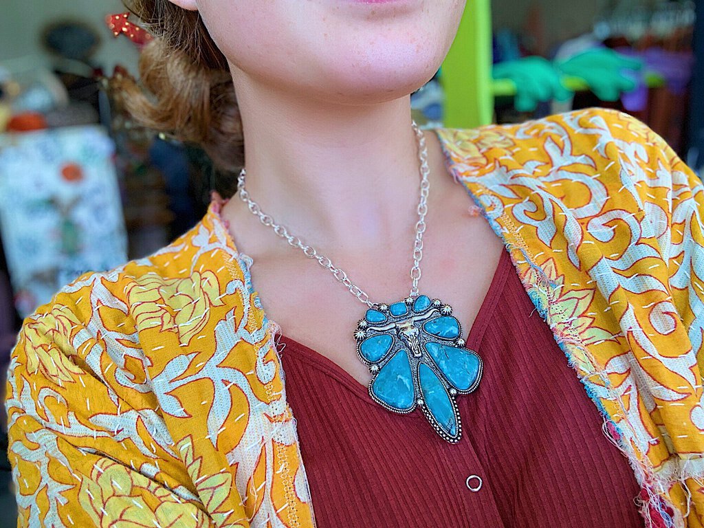 Longhorn Turquoise Necklace