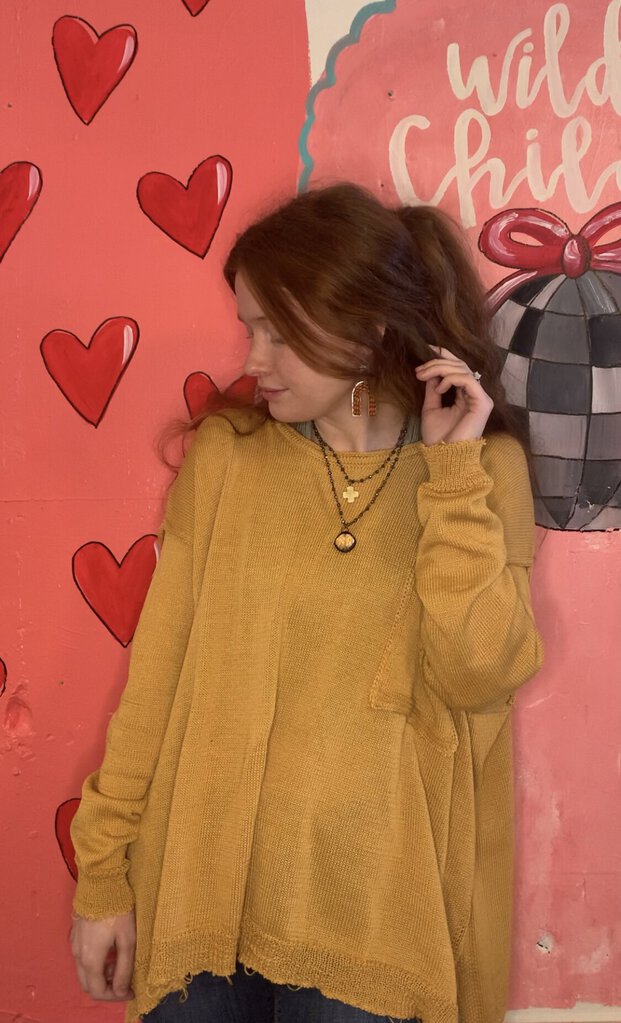 Mustard Knit Sweater