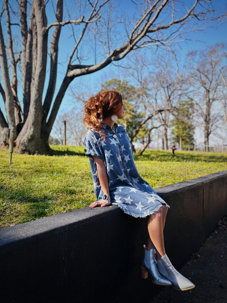 Denim Star Dress