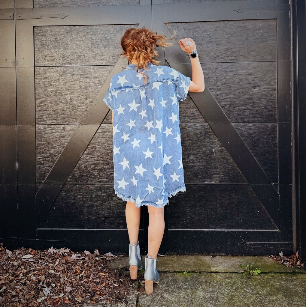 Denim Star Dress