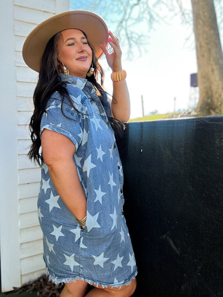 Denim Star Dress