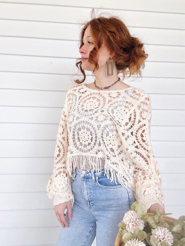 Fringe Crochet Cover Up