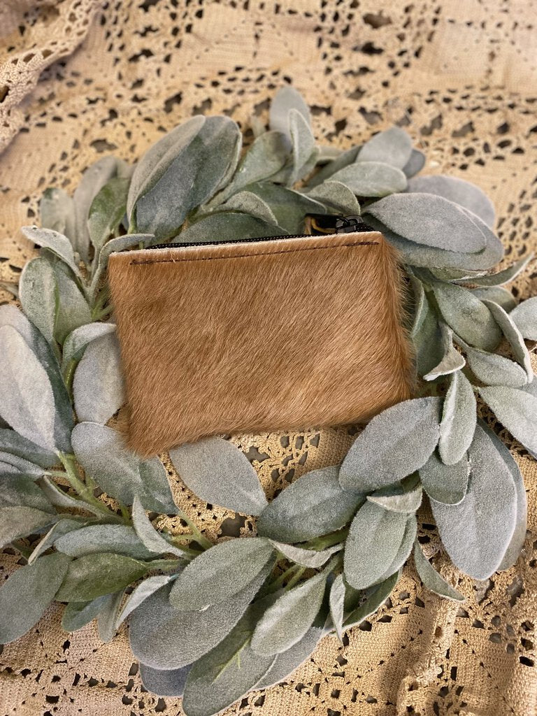 Cowhide Change Purse