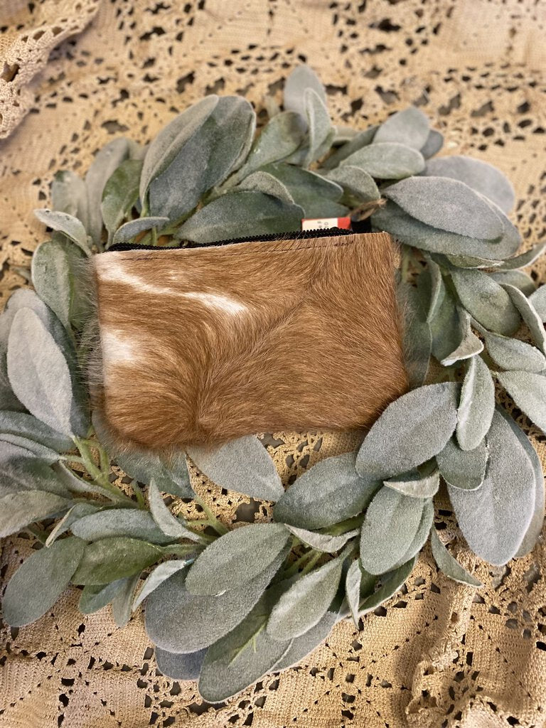 Cowhide Change Purse