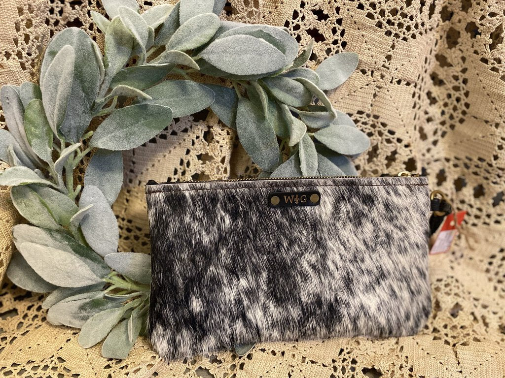 Cowhide Wristlet