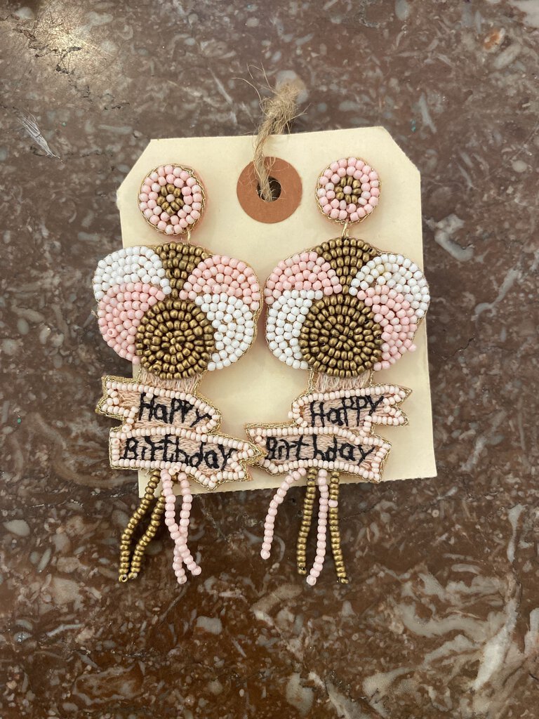 HAPPY BIRTHDAY EARRINGS