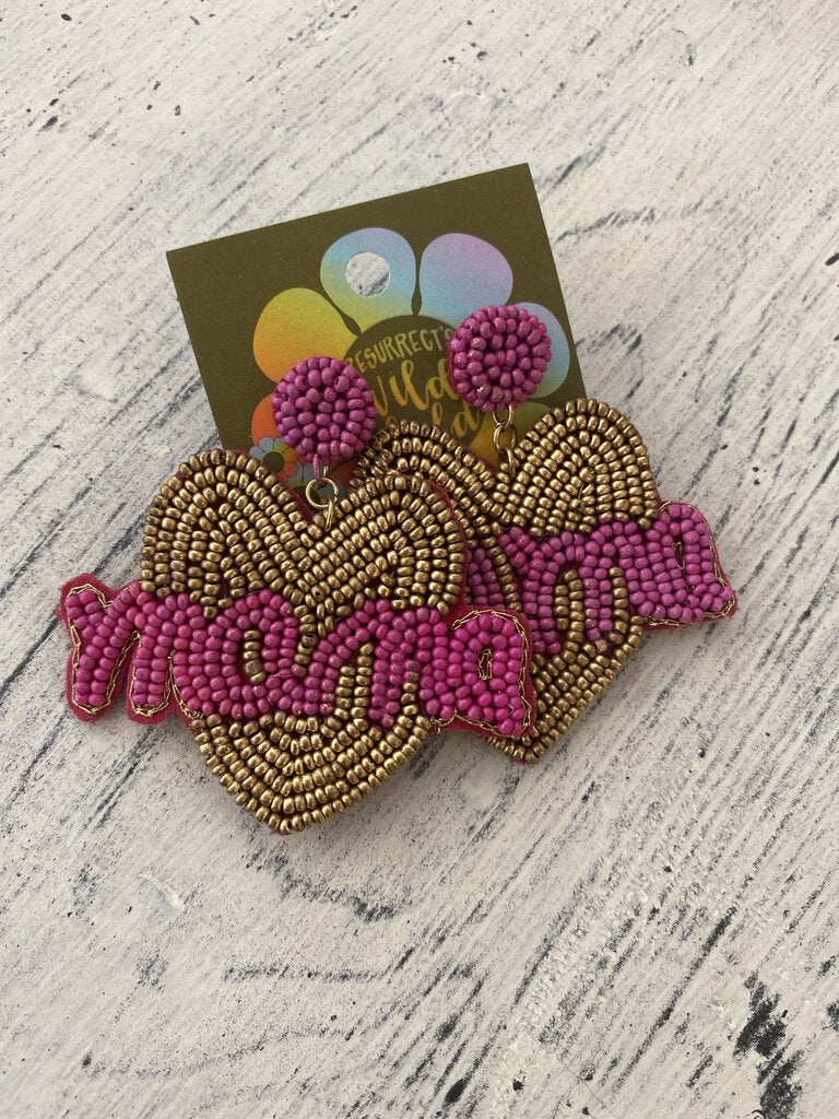 MAMA HEART EARRINGS