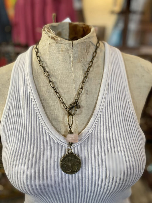 Blush Coin Necklace