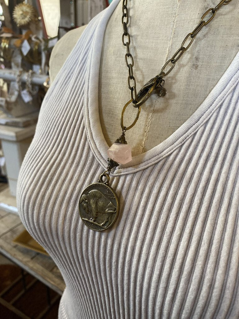 Blush Coin Necklace